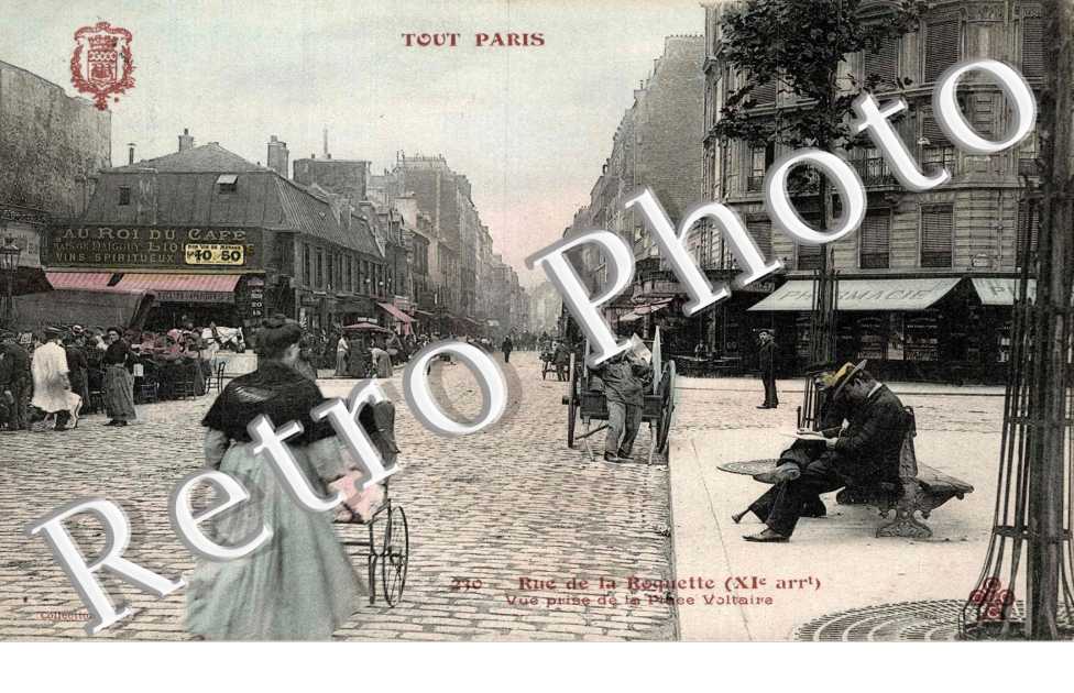 rue de la Roquette vue prise de la place Voltaire