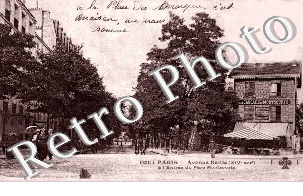 Avenue Reille à l&#039;entrée du Parc Montsouris