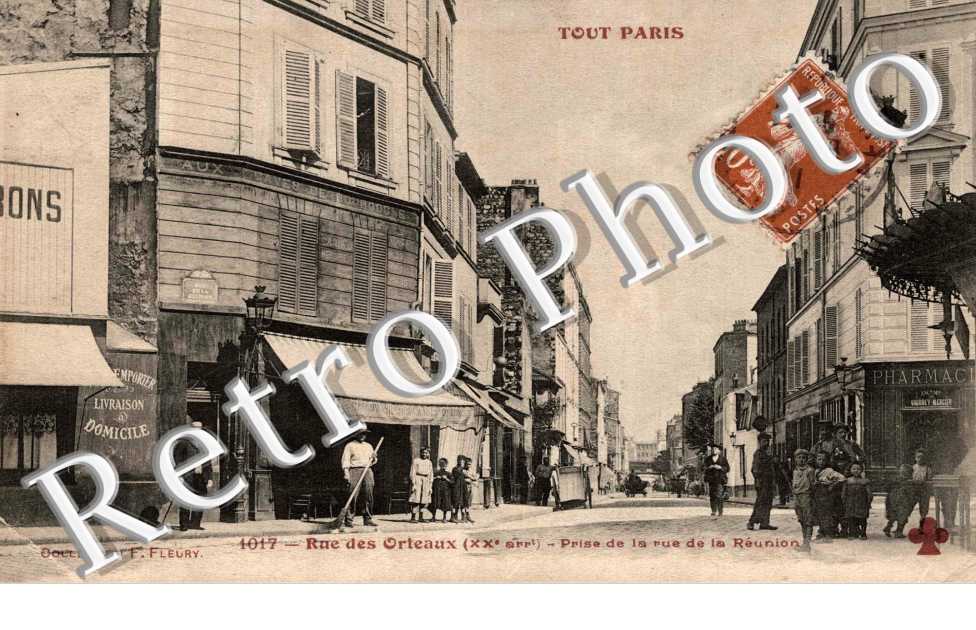 rue des Orteaux prise de la rue de la Reunion