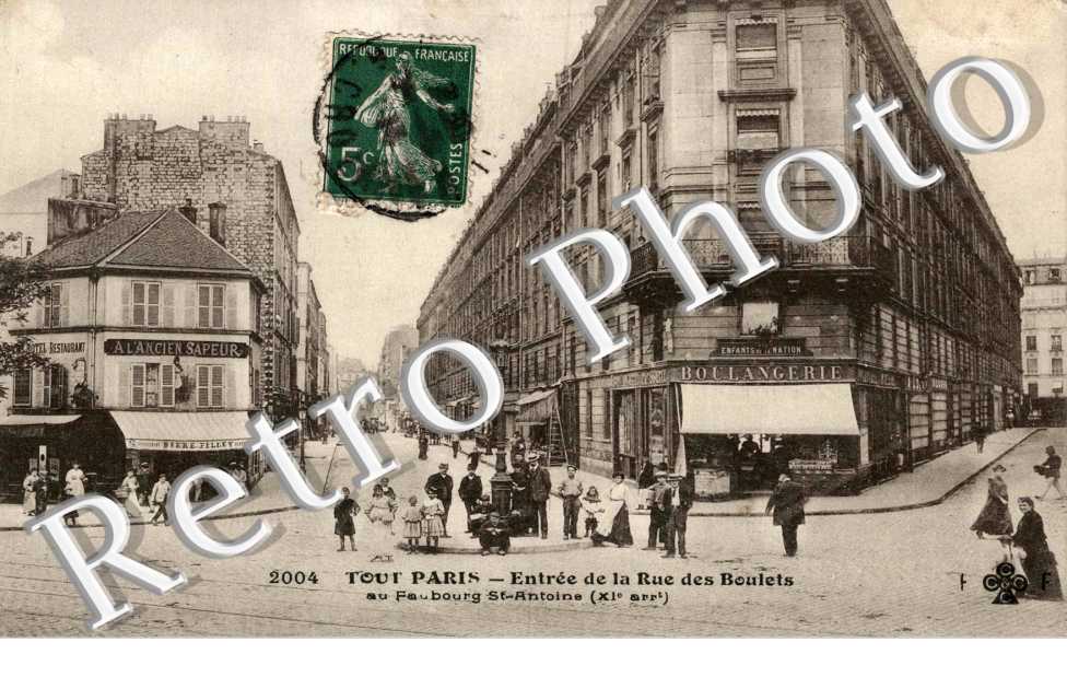 entree de la rue des Boulets au faubourg Saint-Antoine