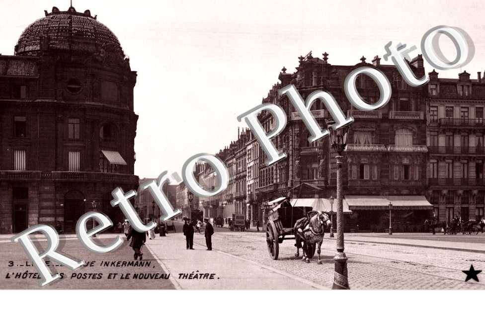 la rue Inkermann L'hotel des Postes et le nouveau Theatre