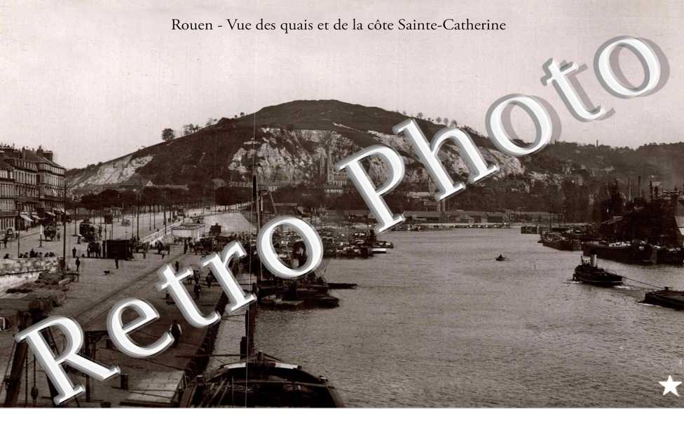 vue des quais et de la cote Sainte-Catherine