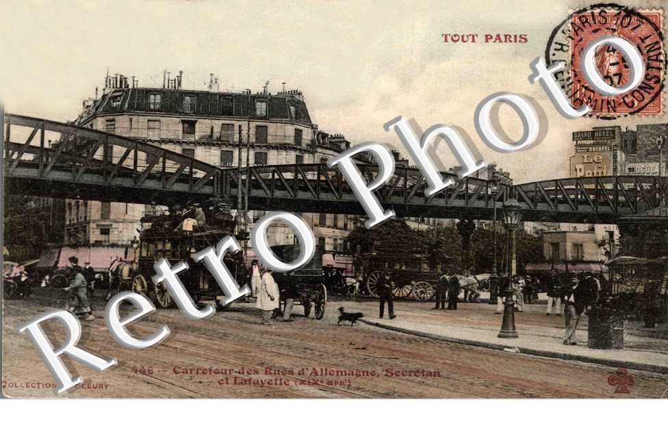 Carrefour des rues d&#039;Allemagne, Secretan et Lafayette