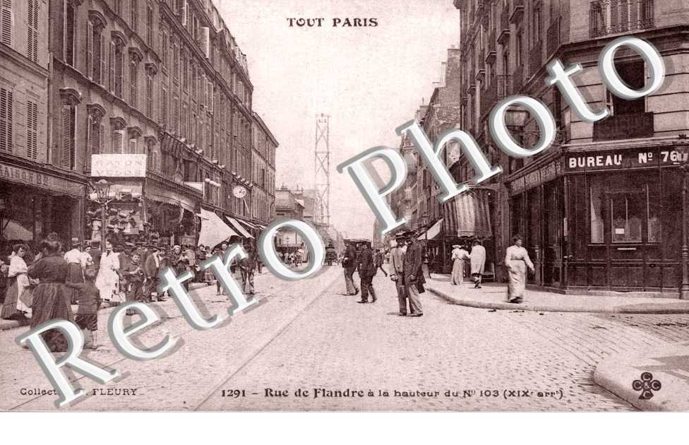 rue de Flandre à la hauteur du numéro 103