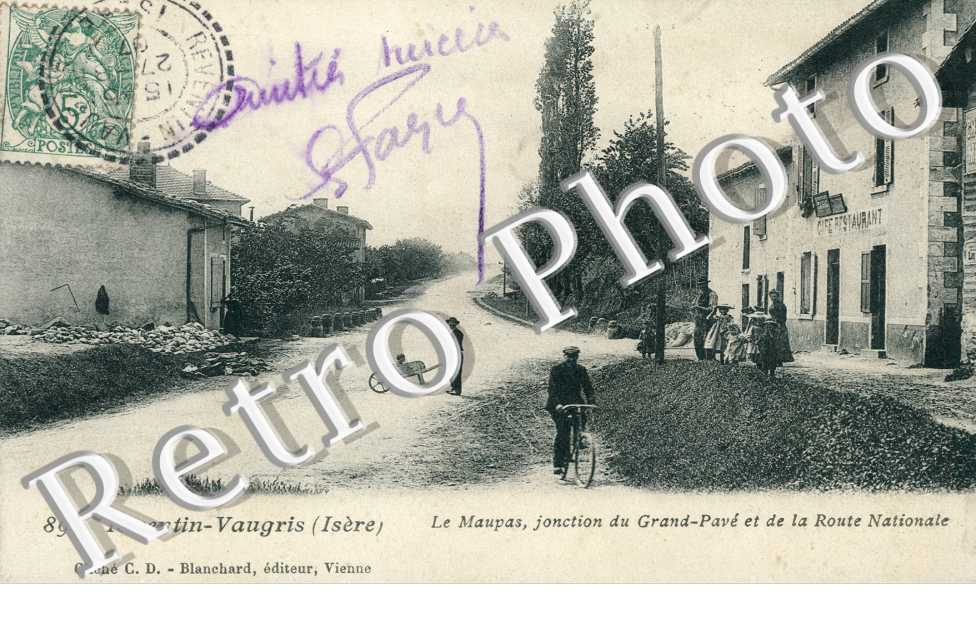 le Maupas, jonction du Grand-Pave et de la Route Nationale