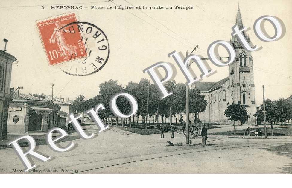 place de l&#039;eglise et la route du Temple