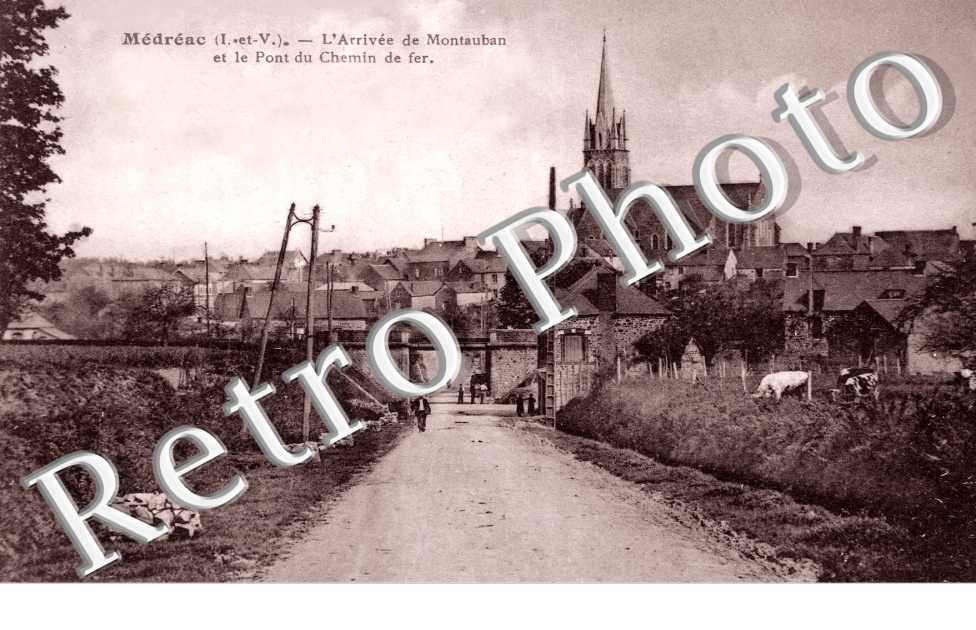 l&#039;arrivee de Montauban et le pont du chemin de fer