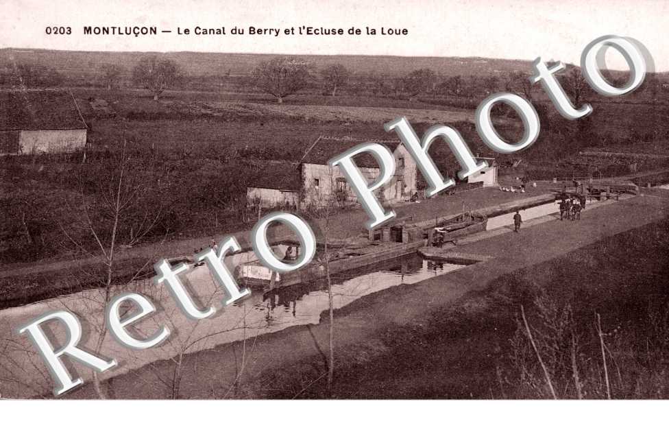 le Canal du Berry et l'écluse de la Loue