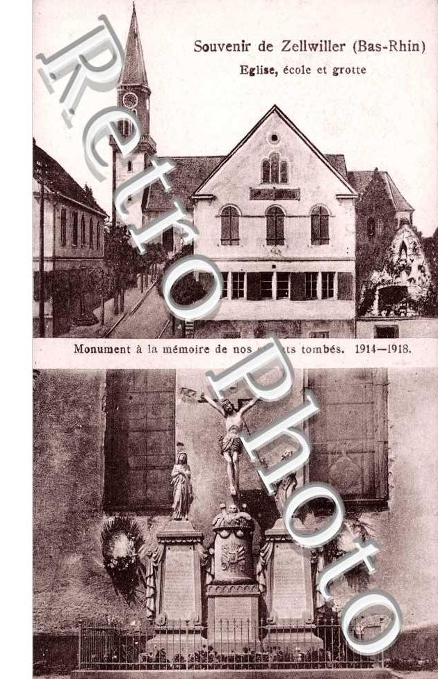 église école et grotte