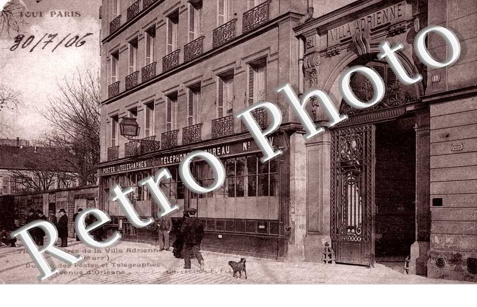 l&#039;entree de la villa Adrienne - Bureau des Postes et Telegraphes - Avenue d&#039;Orleans
