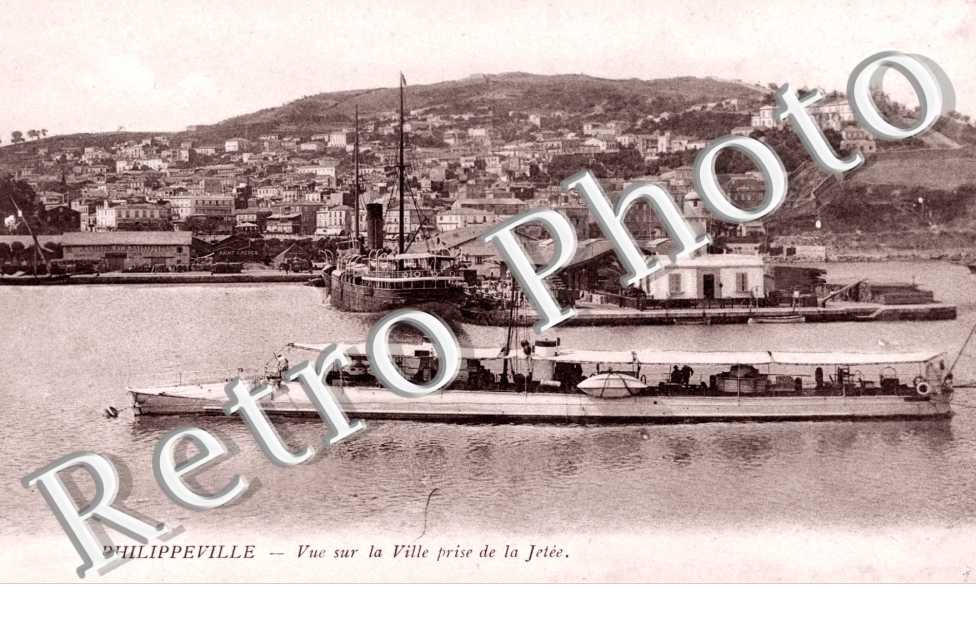 vue sur la ville prise de la jetée
