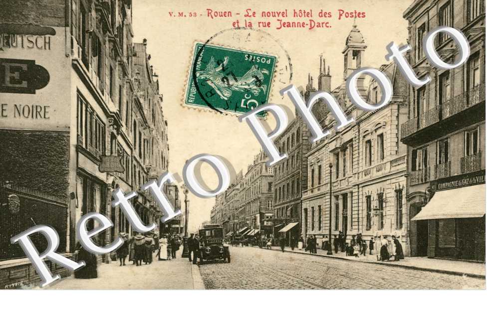 le Nouvel Hotel des Poste et la rue Jeanne d'Arc