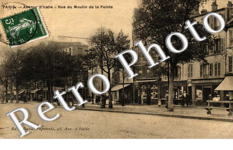 AVENUE D&#039;ITALIE, RUE DU MOULIN DE LA POINTE