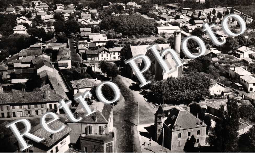 vue aérienne Place de l&#039;église