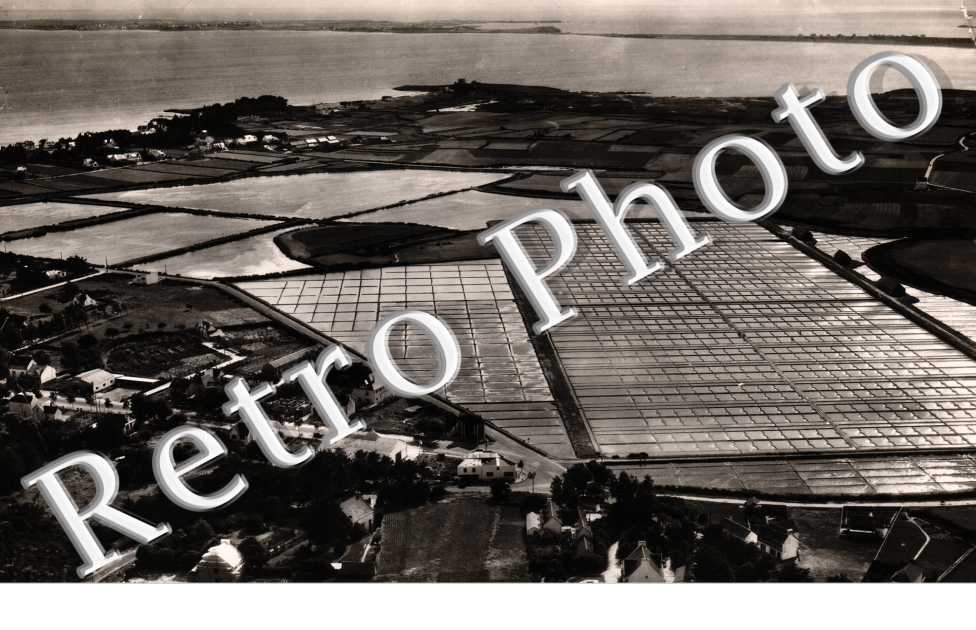 vue aérienne Les marais salants