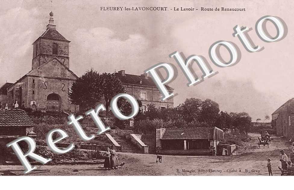 le lavoir. Route de Renaucourt.