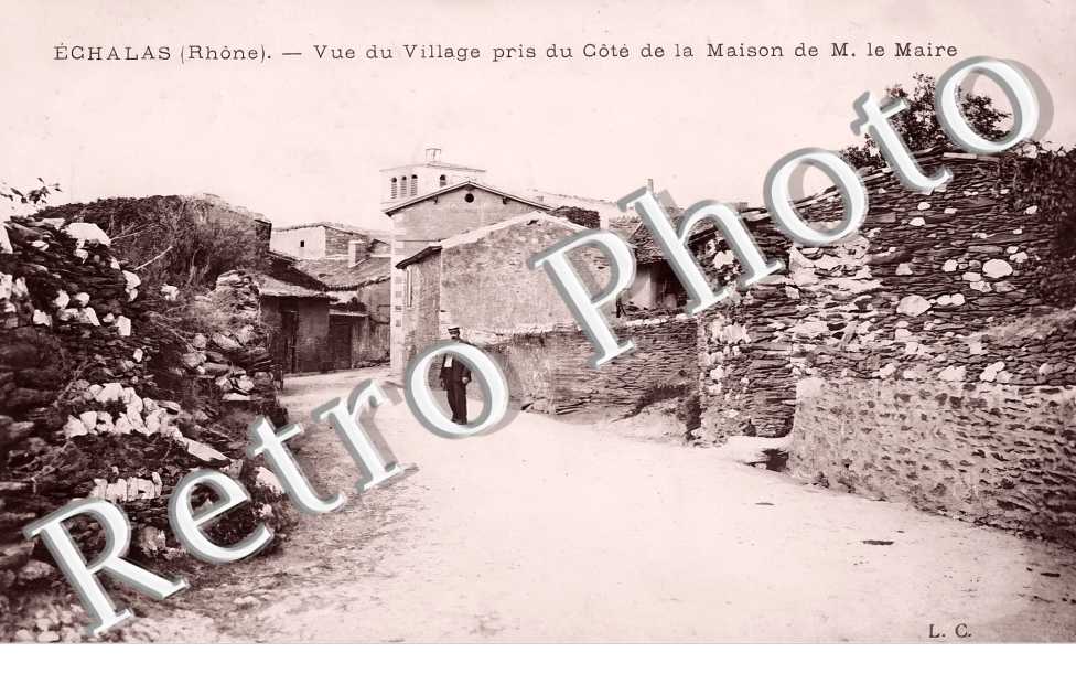 vue du village pis du côté de la Maiosn de M. le Maire