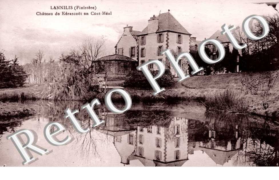 Lannilis.Château de Kérascoët en Coat-Méal