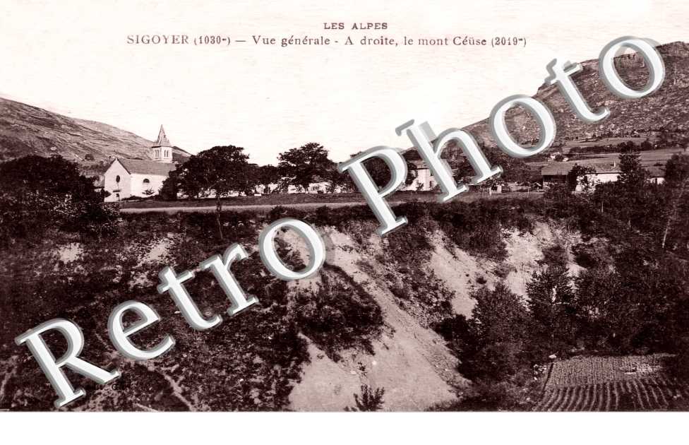 vue générale. A doite le mont Céuse
