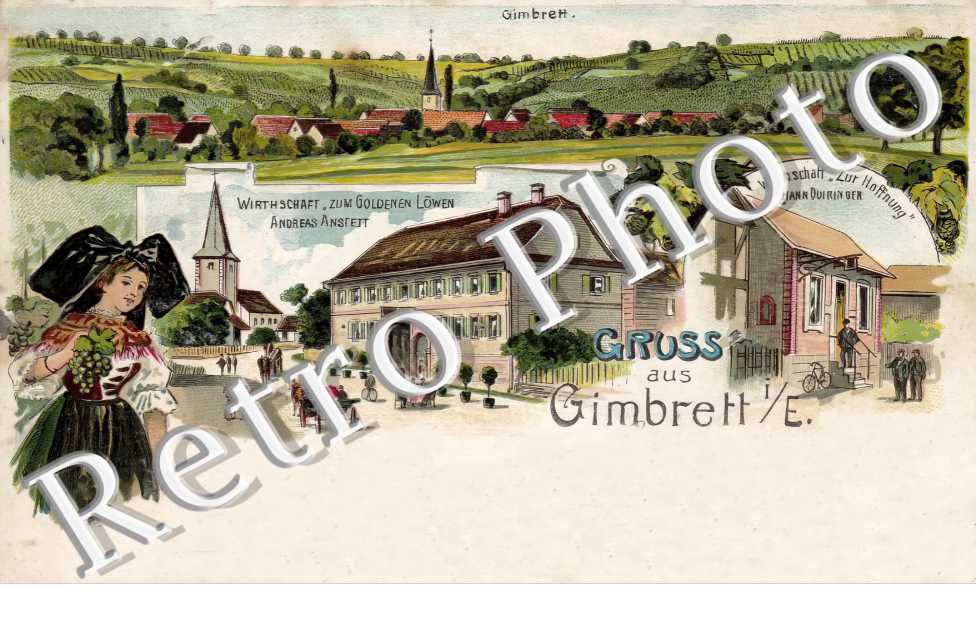 Wirtschaft  Zum Goldenen Löwen Andreas Ansfeit. Wirtschaft Zur Hoffnung Johann Duringen
