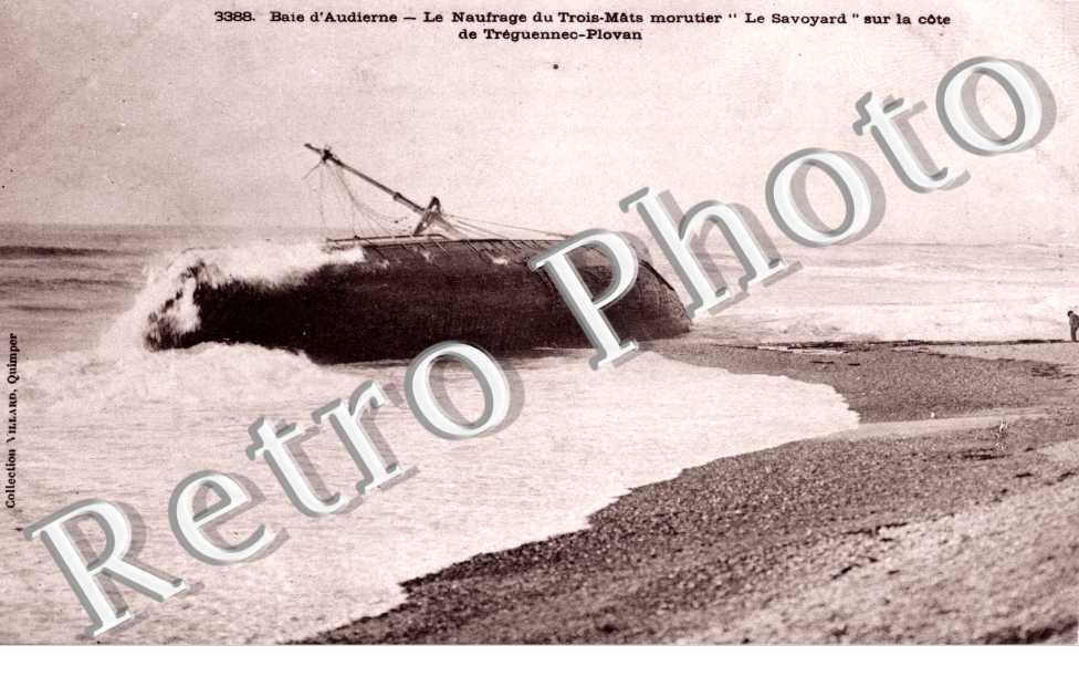 le naufrage du Trois-Mâts morutier " Le Savoyard " sur la côte de Tréguennec-Plovan