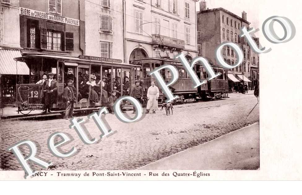 tramway de Pont-Saint-Vincent - Rue des Quatre Eglises
