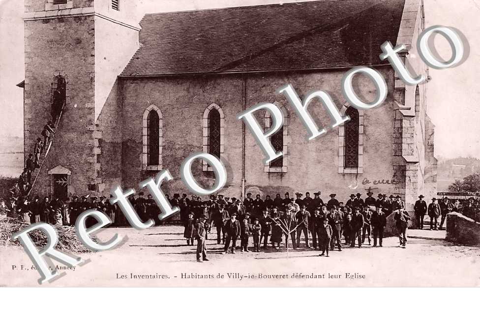 les inventaires. Habitants de Villy-le-Bouveret défendant leur église