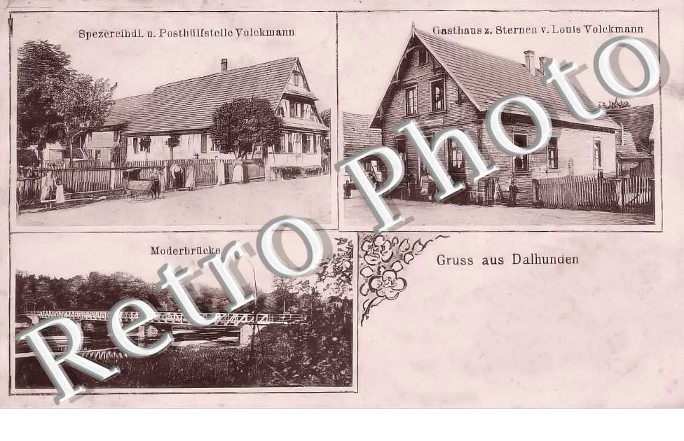Spezereihandlung Volckmann. Gasthaus z. Sternen v. Louis Volckmann