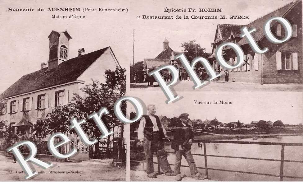 épicerie Fr. Hoehm et restaurant de la couronne M. Steck