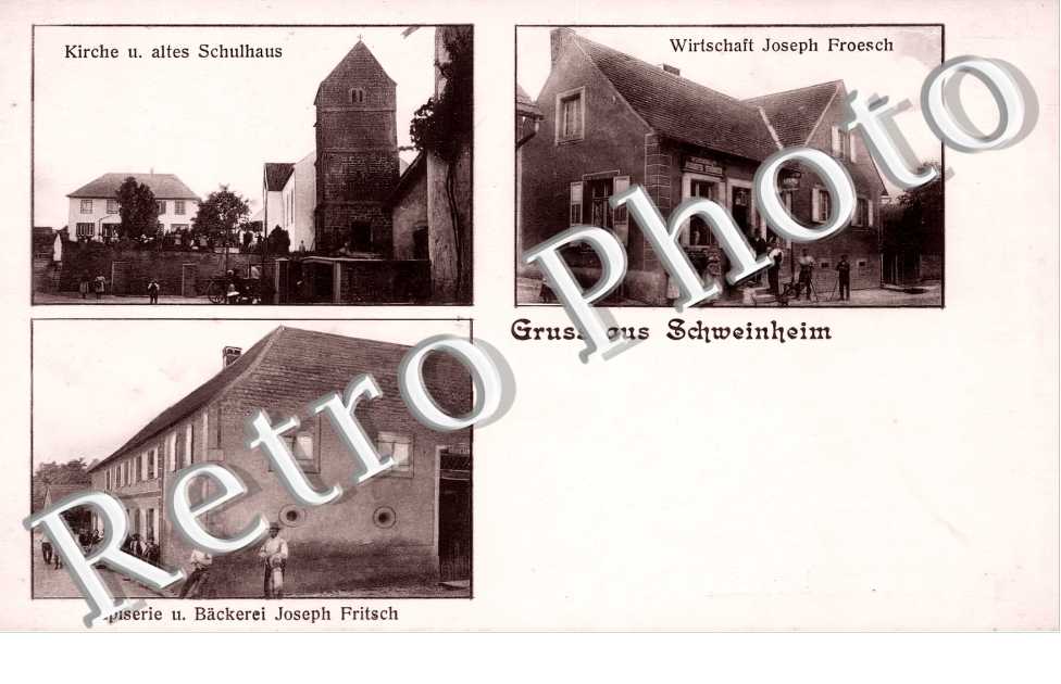 Wirtschaft  Joseph Froesch Epicerie u. Backerei Joseph Fritsch
