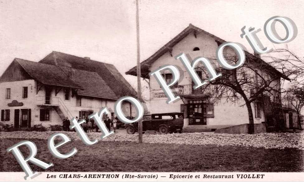 les Chars-Arenthon. Epicerie et restaurant Viollet