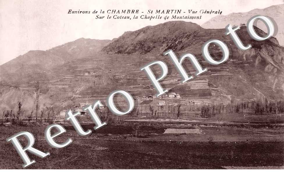 vue générale Sur le coteau, la chapelle de Montaimont