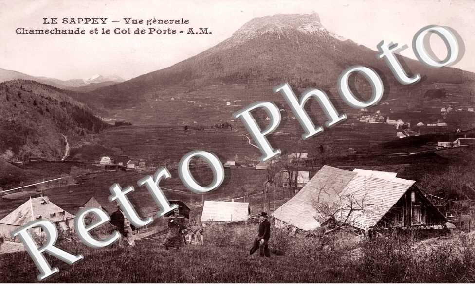 vue générale Chamechaude et le Col de Porte