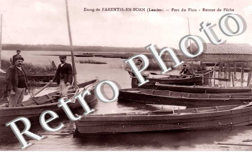 Etang. Port du Piou. Retour de pêche.