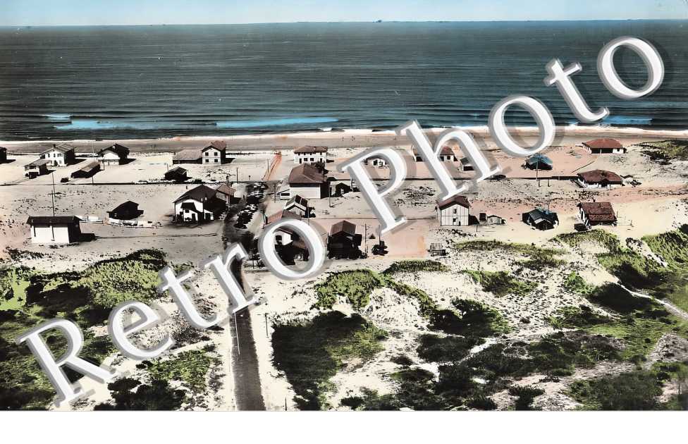 vue aérienne. La plage