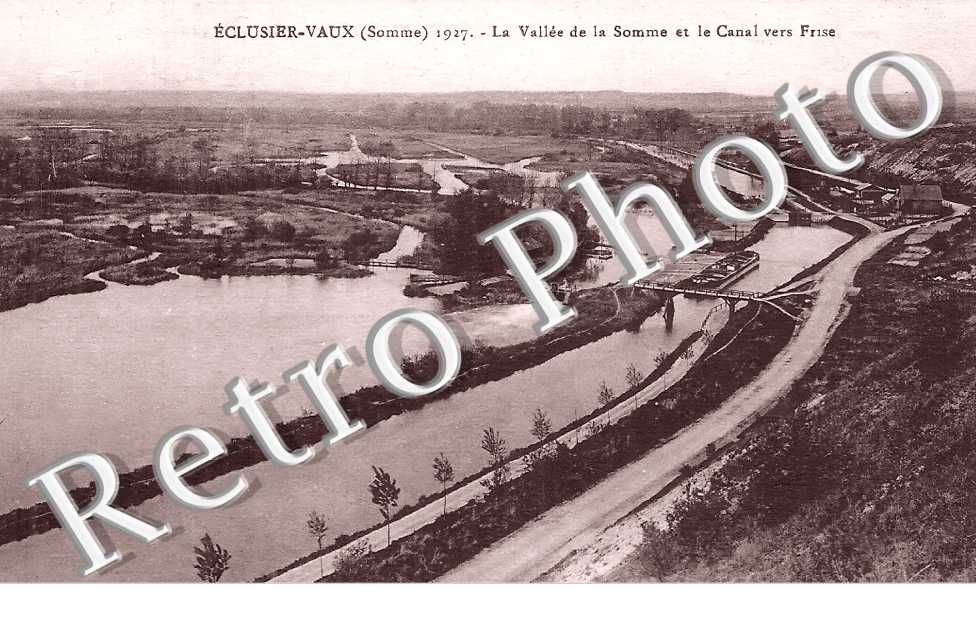 la vallée de la Somme et le canal vers Frise