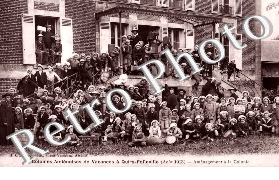 Colonies de vacances à Quiry-Folleville (août 1913)