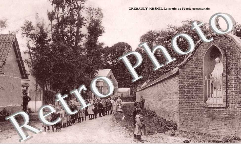 la sortie de l&#039;école communale