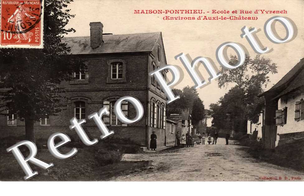école et rue d&#039;Yvrench
