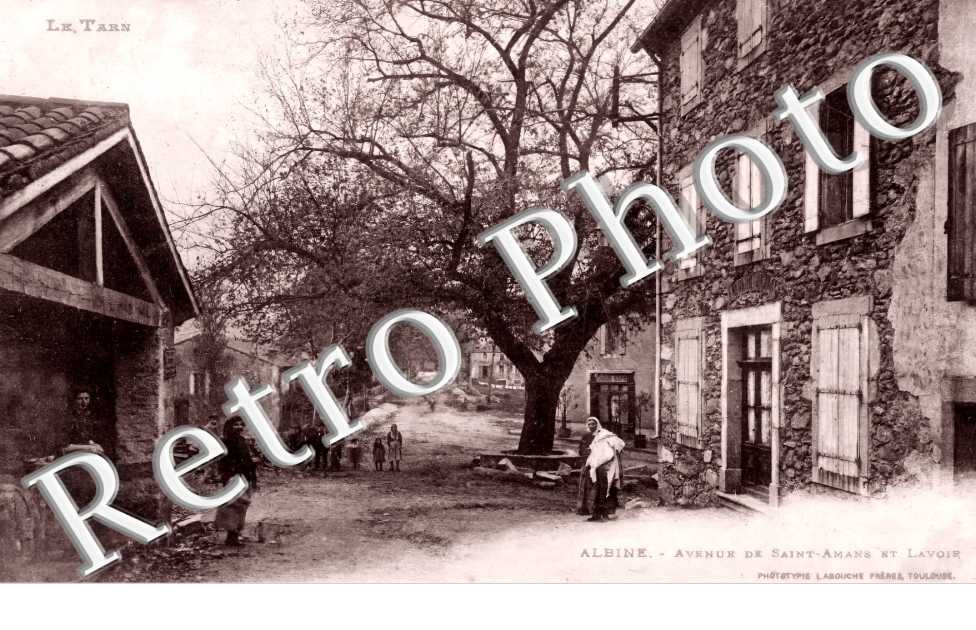 avenue de Saint-Amans et lavoir