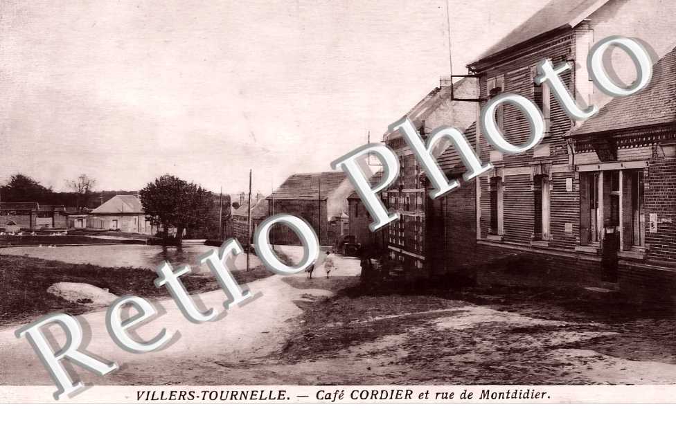 Café Cordier et rue de Montdidier