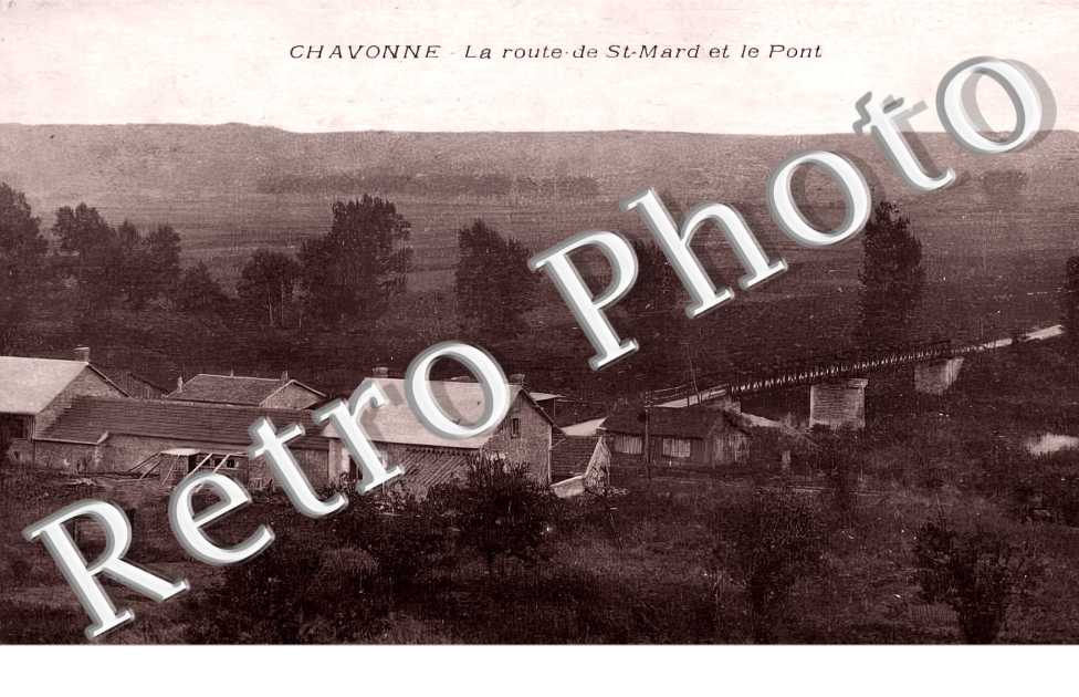 la route de Saint-Mard et le Pont