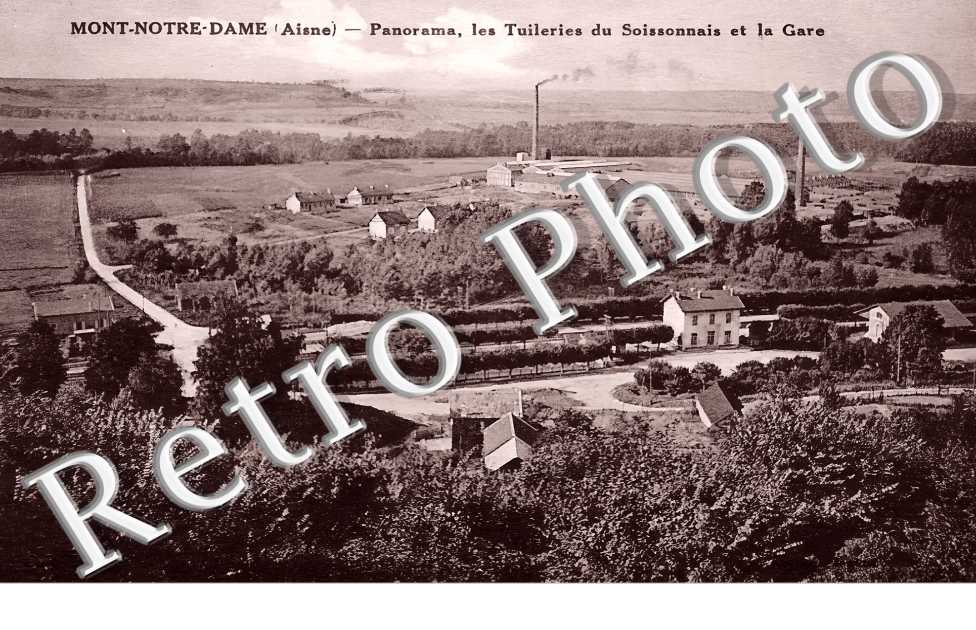 panorama, les Tuileries du Soissonnais et la gare