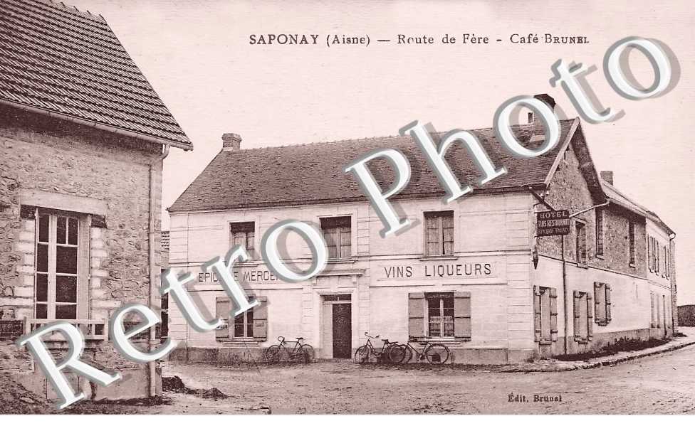 route de Fère. Café Brunel