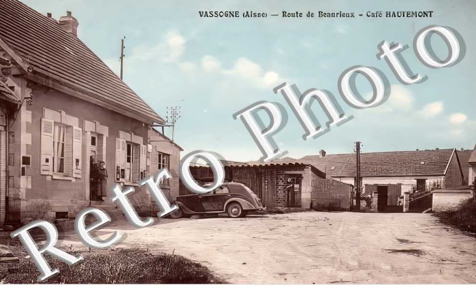 route de Beaurieux. Café Hautemont