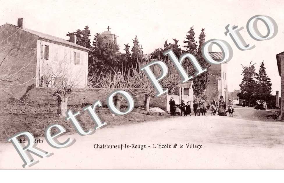 l&#039;école et le village