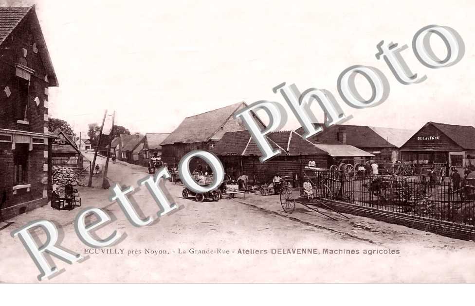 la grande rue. Ateliers Delavenne, machines agricoles