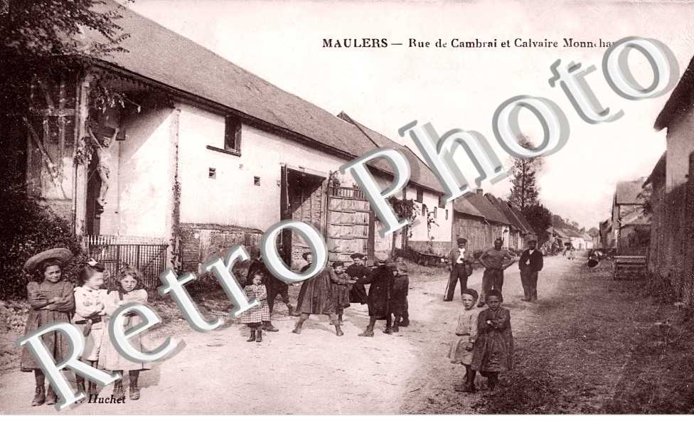 rue de Cambrai et calvaire Monnehay