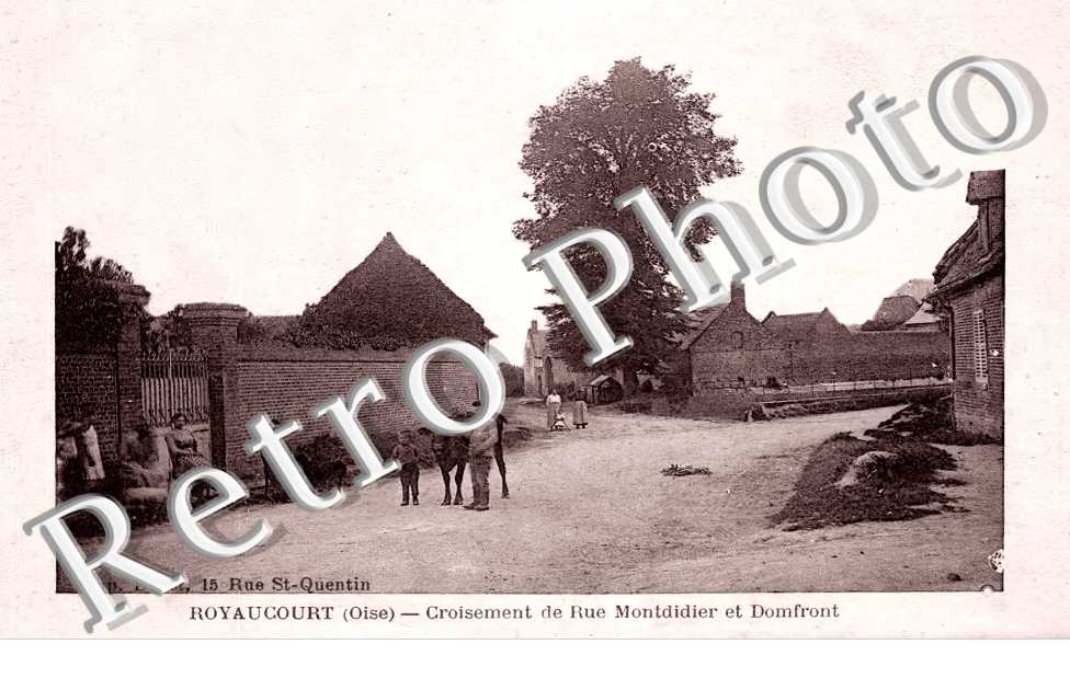 Croisement de rue Montdidier et Domfront