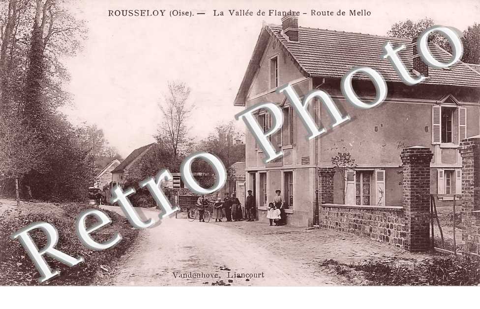la vallée de Flandre. Route de Mello